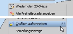 Tipps und Tricks für Autodesk Inventor: Skizze im Schnitt komplett sehen