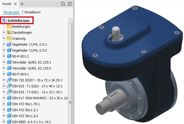 CAD-Modelle in Autodesk Inventor