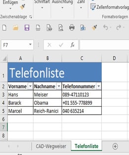 Tipps und Tricks für Autodesk Inventor_Eigene Startseite_Vorlage Exceltabelle