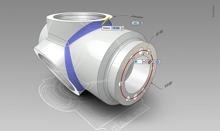 Bauteil in Autodesk Inventor