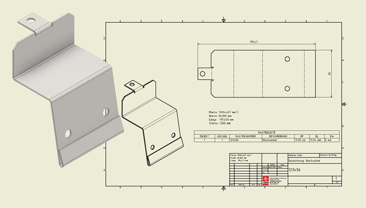 Autodesk Inventor Blechabwicklung
