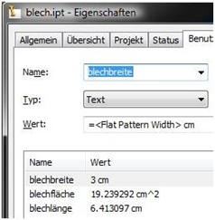 iProperties in Stückliste einfügen