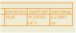  Spalte blechbreite 